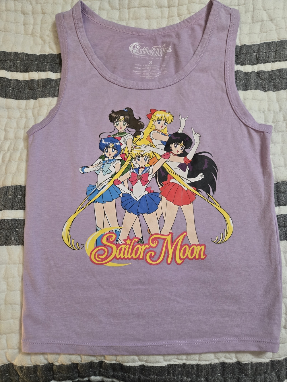 Sailor Moon Lavender Graphic Tank Top - Girls